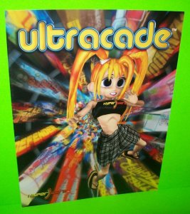 Ultracade Multi Game System Arcade FLYER Original Vintage Brochure Retro Art