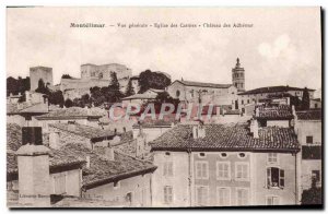 Old Postcard Montelimar Vue Generale Church Carmelite Chateau des Adhemar