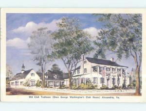 1950's OLD CLUB TEAHOUSE RESTAURANT Alexandria Virginia VA p7250