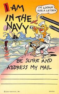 Military Comic Postcard, Old Vintage Antique Post Card  Curt Teich & Co, Inc,...