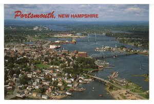 NH - Portsmouth. Aerial View (continental size)