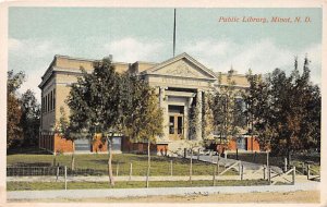 Public Library Minot ND USA Postcard