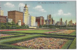 Skyline of Chicago from Grant Park Chicago Illinois