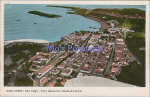 Cape Verde Postcard-Cabo Verde, Sao Tiago, Vista Aerea Da Cidade Da Praia DC2207
