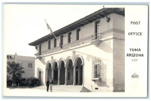 1948 Post Office Building Yuma Arizona AZ Frashers RPPC Photo Vintage Postcard