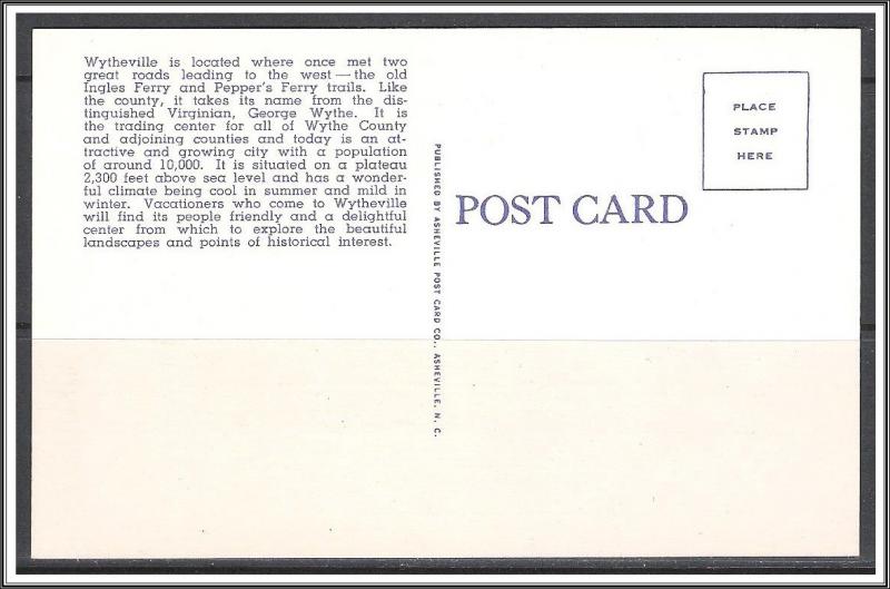 Virginia, Wytheville Post Office - [VA-160]