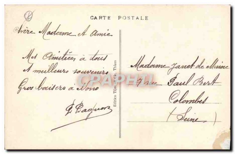 Old Postcard Thiers Vue Prize Du Pont De Seychalles