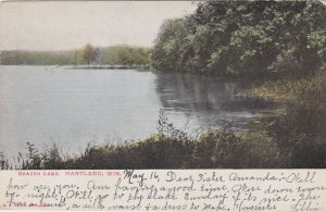 Wisconsin Hartland Scene On Beaver Lake 1906