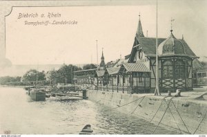 Biebrich a Rh. (Rhineland-Palatinate), Germany, 1900-1910s ; Dampfschiff-Land...