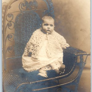 ID'd c1900s Washington DC Dorothy Stenz SHARP RPPC Baby Photo CE Kerfoot A186