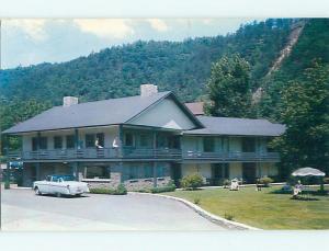 Unused 1950's OLD CARS & WHALEY MOTEL Gatlinburg Tennessee TN u7379-22