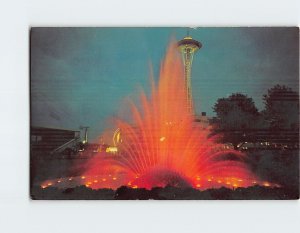 Postcard International Fountain, Seattle Center, Seattle, Washington