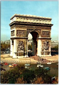 Postcard - L'Arc de Triomphe - Paris, France