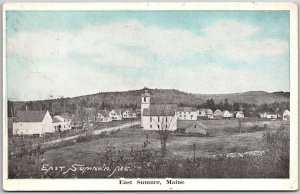 1910's East Summer Maine ME Posted Houses Posted Postcard