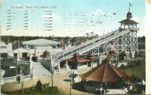 Amusement Chutes White City Denver Colorado Postcard 330