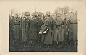 WWI France Soldiers Carte Postale #11 Soldiers Heavy Coats Real Photo Postcard