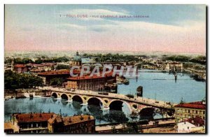 Toulouse - Vue Generale on the Garonne - Old Postcard