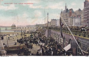 BRIGHTON, Sussex, England, PU-1908; The Lower Promenade, TUCK No. 4760