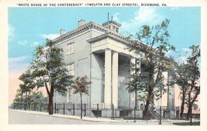 The White House of the Confederacy Richmond, Virginia, USA Civil War Unused 