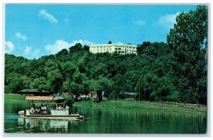 c1960 Bella Vista Village Park Boat Camping Facilities Rogers Arkansas Postcard