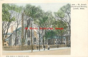 MA, Lowell, Massachusetts, Saint Anne's Church, Rectory,Robbins Bros Pub No 9695