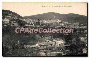 Old Postcard Grasse Vue Generale and the Funicular