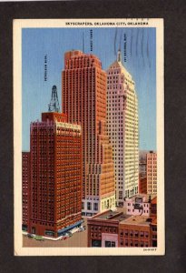 OK Skyscrapers Bldg Petroleum Ramsey Tower National Bank Oklahoma City Postcard