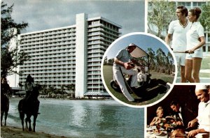 Holiday Inn, Paradise Island, Pirate's Cove, Bay St., Nassau, sea sport Postcard