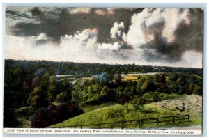 c1940s Battle Grounds Union Line National Military Park Vicksburg MS Postcard