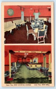 BUFFALO, New York NY ~ New Grill MOOSE LODGE Cocktail Lounge c1940s Postcard