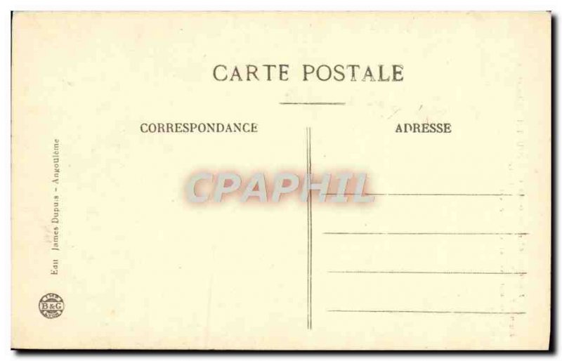 Old Postcard Environs d & # 39Angouleme Ruins of L & # 39Abbaye La Couronne C...