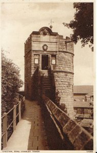 Cheshire Postcard - Chester -  King Charles Tower - Ref TZ4547