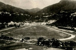 1920's Hong Kong China Race Course RPPC Vintage Postcard Z1