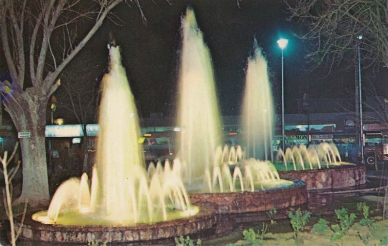 Fountains in Plaza Merino Chihuahua, Mexico - Photographed by Roberto Lopez Diaz