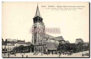 Paris Postcard Ancient Church Saint Germain