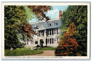 1920 The Hooper Mansion (Gen. Gage's Headquarters) Danvers MA Postcard