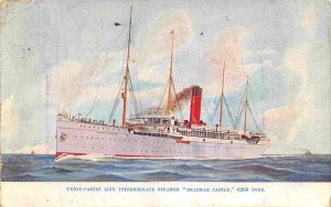 Steamer Braemar Castle Ship Ocean Liner Union Castle Line postcard