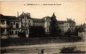 CPA Rennes L'Ecole Normale des Garcons FRANCE (1015705)