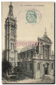 Old Postcard Cambrai La Cathedrale