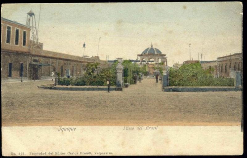 chile, IQUIQUE, paseo del Brasil (1899)