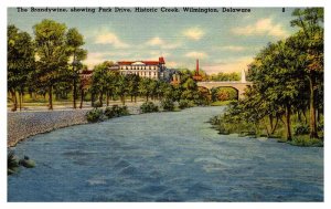 Postcard BRIDGE SCENE Wilmington Delaware DE AQ6121