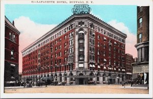 Lafayette Hotel Buffalo New York Postcard C063