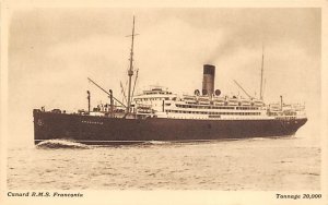 RMS Franconia Cunard Line Ship Unused 