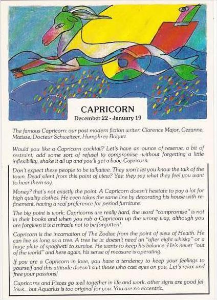Capricorn December 22 - January 19
