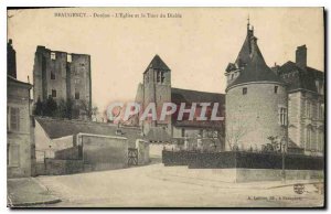 Old Postcard Beaugency Dungeon E'Eglise and Devil's Tower