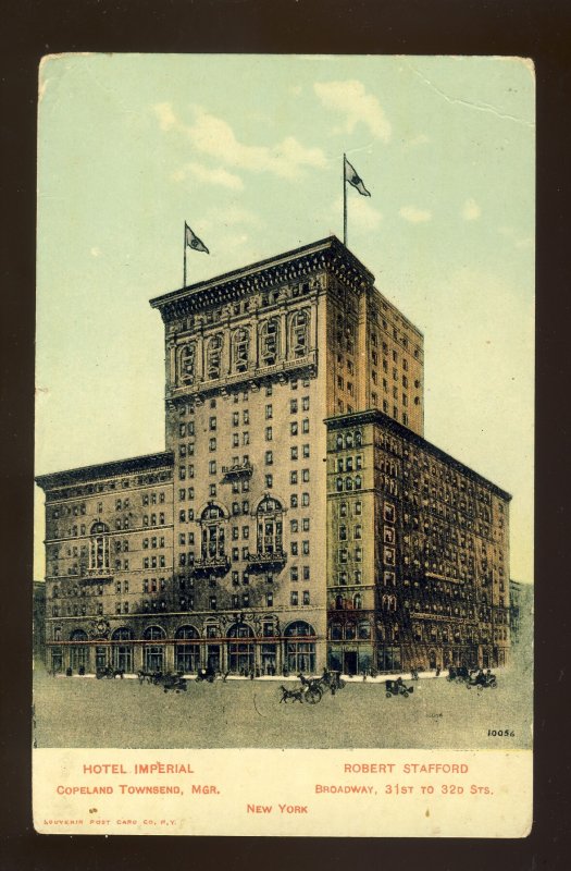 New York City, New York/NY Postcard, Hotel Imperial, Broadway 31st-32nd, 1908!