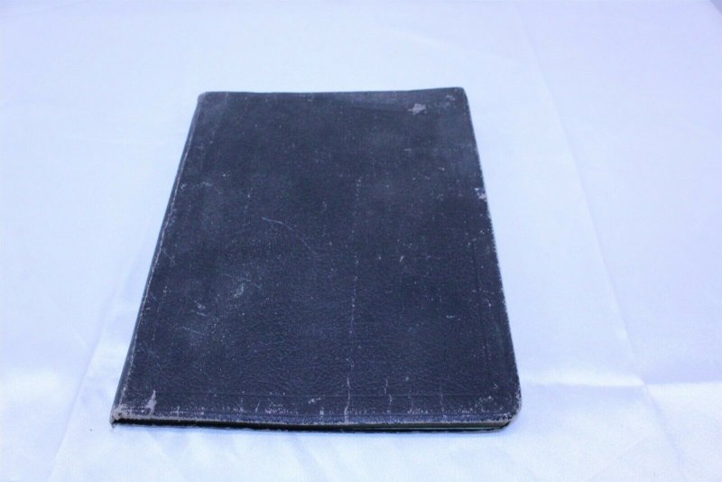 Vintage 1914 Used Black Leather Journal First Entry June 13, 1914