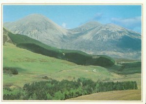 Scotland Postcard - Beautiful Rounded Red Cuillin Mountains  - Ref TZ8241