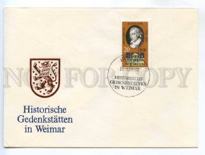 272889 DDR East Germany 1973 year Shiller Weimar cancellation