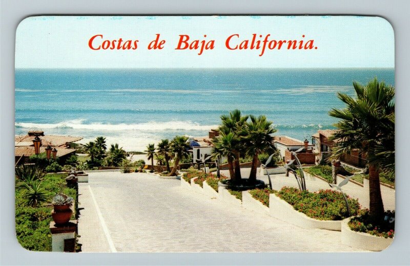 Costas de Baja California Mexico Scenic View Coast Chrome Postcard